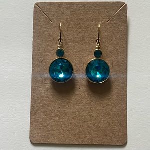 Turquoise/blue Gem Earrings
